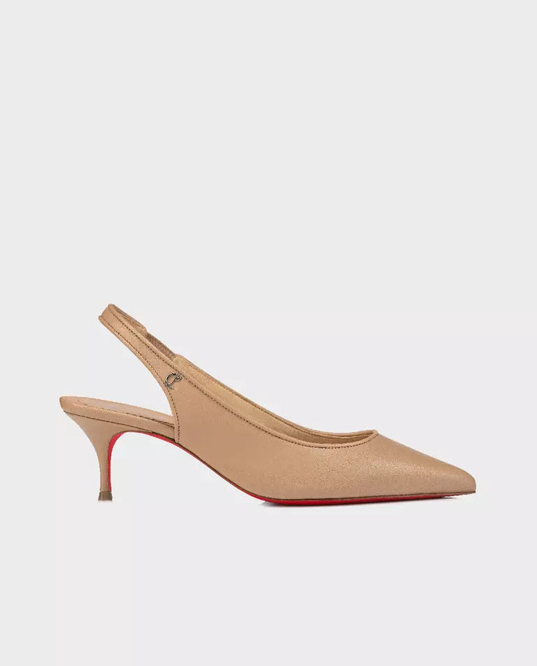 CHRISTIAN LOUBOUTIN Бежеві спортивні туфлі Kate Slingback