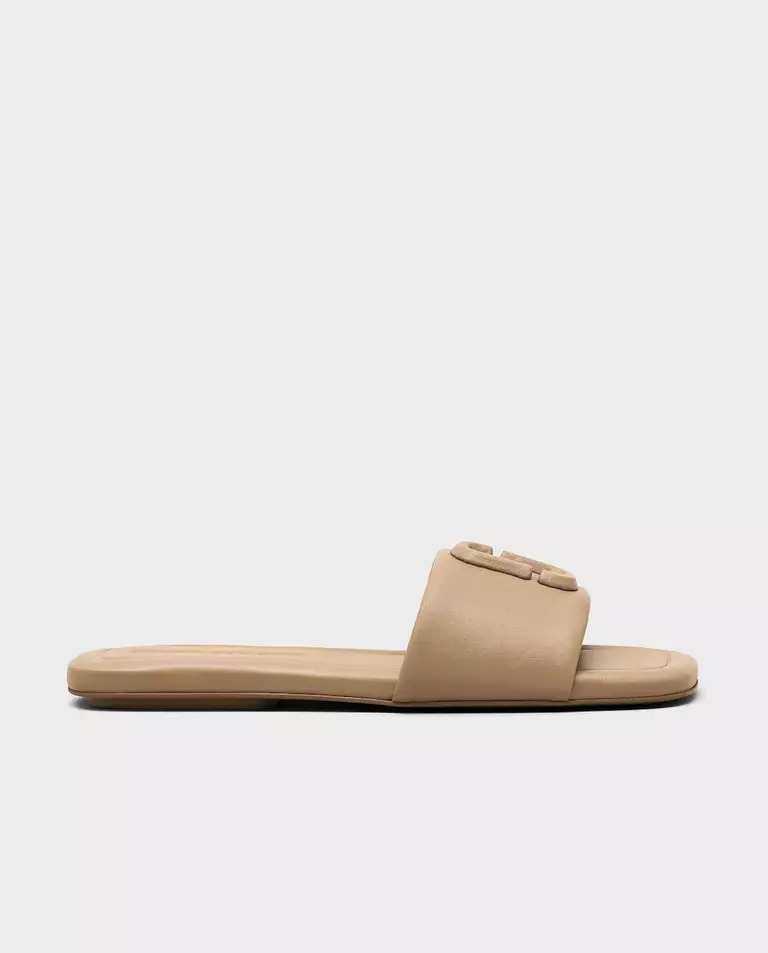 MARC JACOBS Бежеві шльопанці The J Marc Leather Sandal