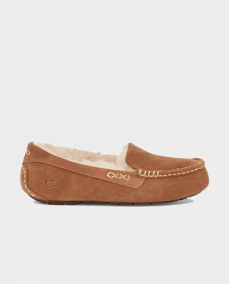 Бежеві мокасини з овчини UGG Ansley