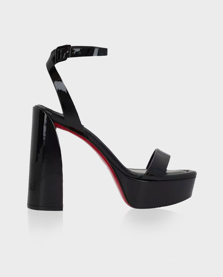 CHRISTIAN LOUBOUTIN Черные босоножки на каблуке