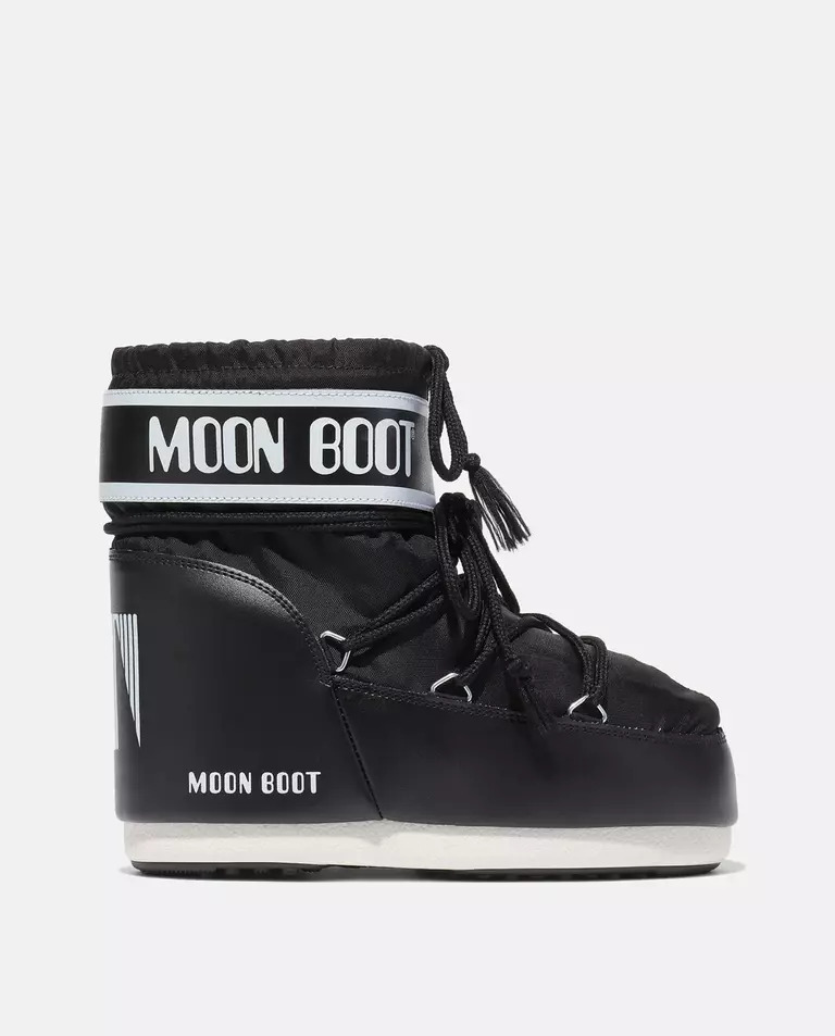 Чорні низькі снігові черевики MOON BOOT Black Icon Low