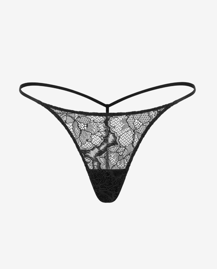 ZHILYOVA LINGERIE Чорні стрінги Tara Black