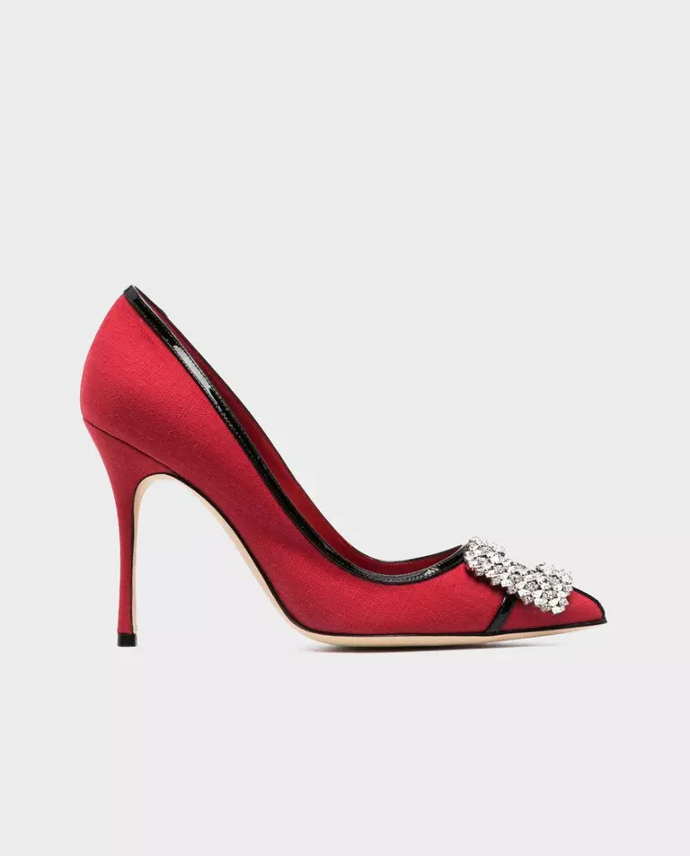 Красные туберозовые шпильки MANOLO BLAHNIK