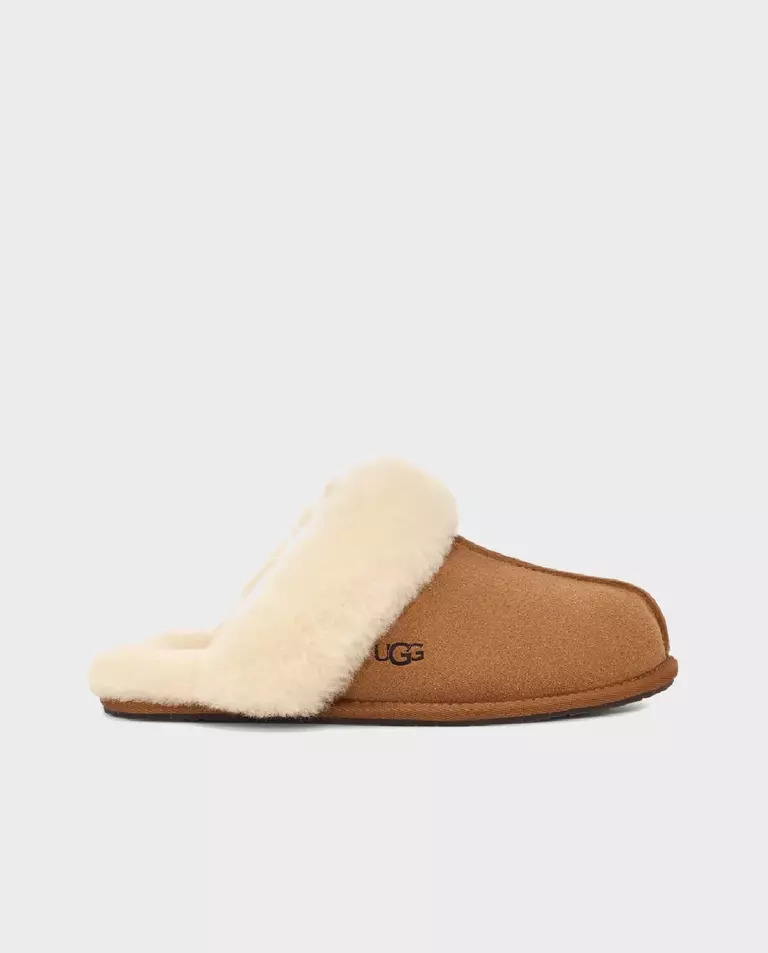 Шлепанцы UGG Light brown leather Scuffette II 