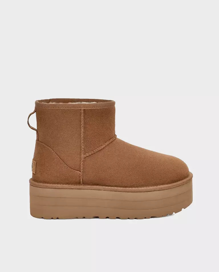 Карамельні черевики UGG Classic Mini Platform