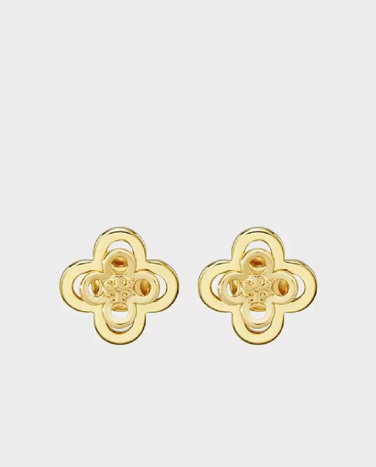 Сережки з логотипом TORY BURCH Kira Clover