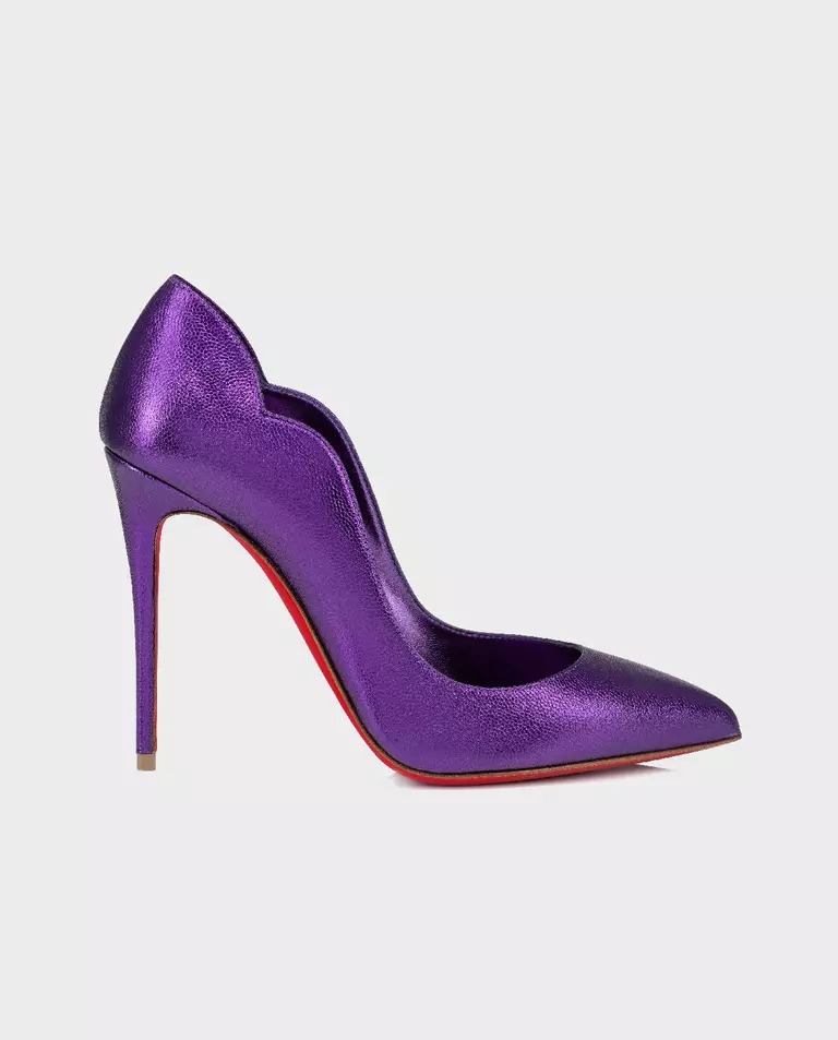 Шпильки CHRISTIAN LOUBOUTIN Metallic purple Hot Chick Metallic purple Hot Chick