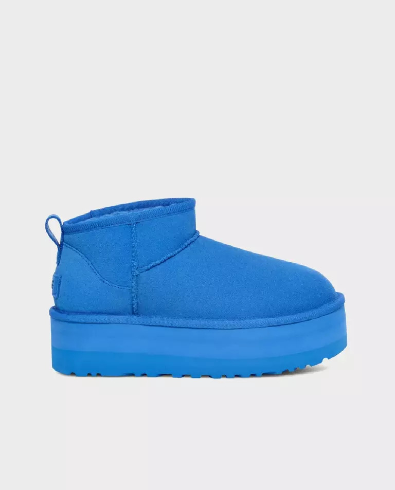 UGG Blue Snowballs Classic Ultra Mini Platform