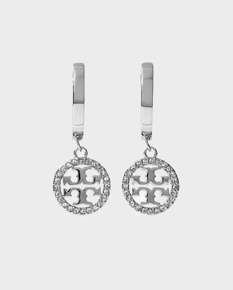 Круглі сережки TORY BURCH з кристалами Miller