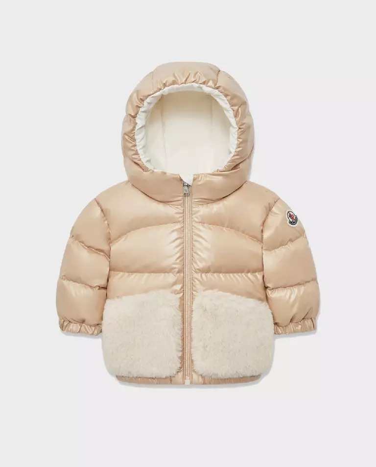 MONCLER KIDS Бежева пухова куртка Bluma