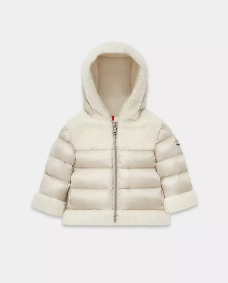 MONCLER KIDS Бежева пухова куртка Dofi