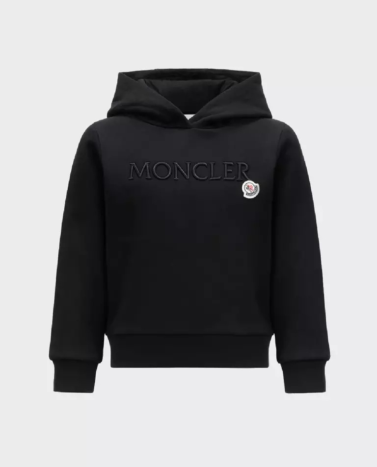 MONCLER KIDS Темно-синяя толстовка с логотипом 