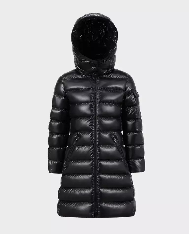 MONCLER KIDS Чорний пуховик Moka Long