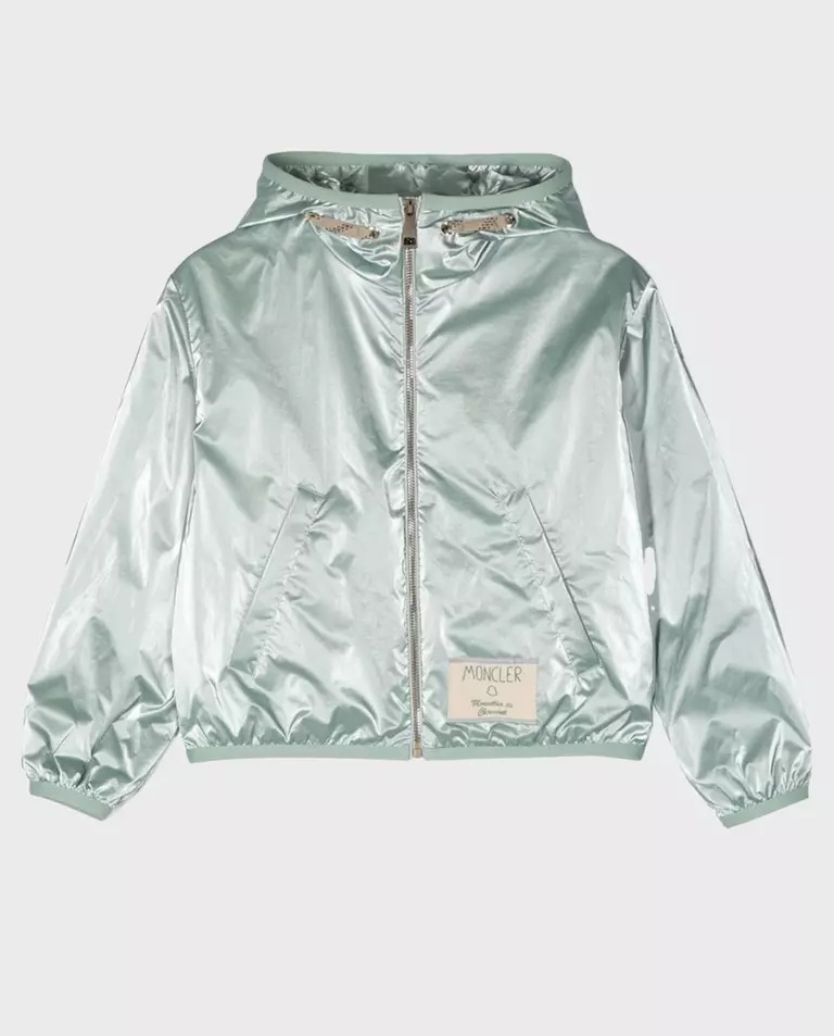 MONCLER KIDS Зелена куртка з капюшоном Aideen 8-14 років