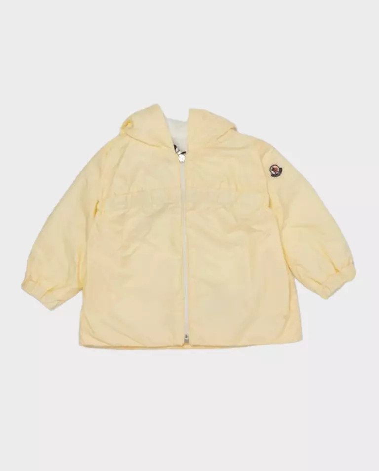 MONCLER KIDS Жовта куртка з капюшоном