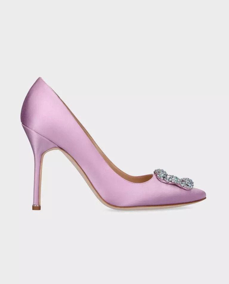 Фиолетовые шпильки MANOLO BLAHNIK Hangisi