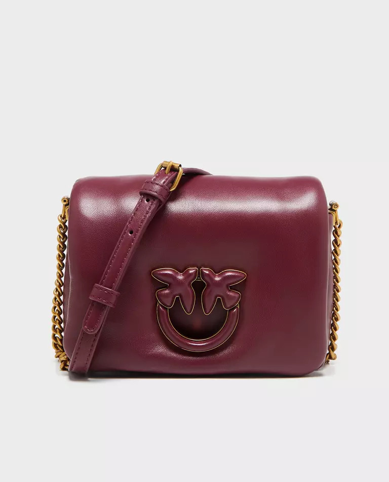 PINKO Maroon Baby Love Bag Click Puff