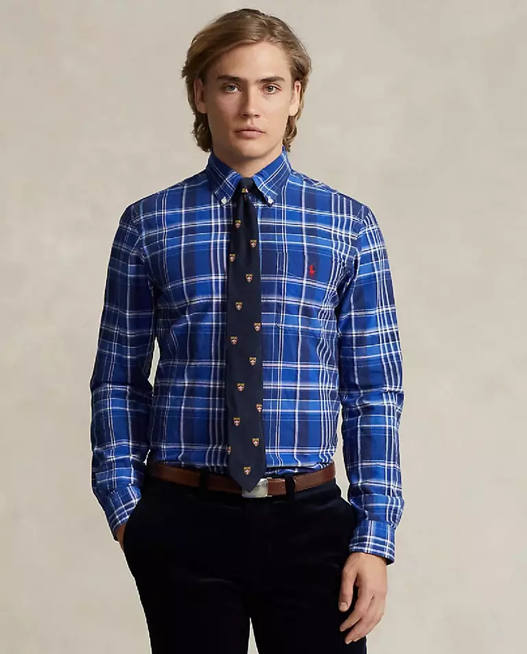 Рубашка RALPH LAUREN Oxford Custom Fit из клетчатого хлопка 