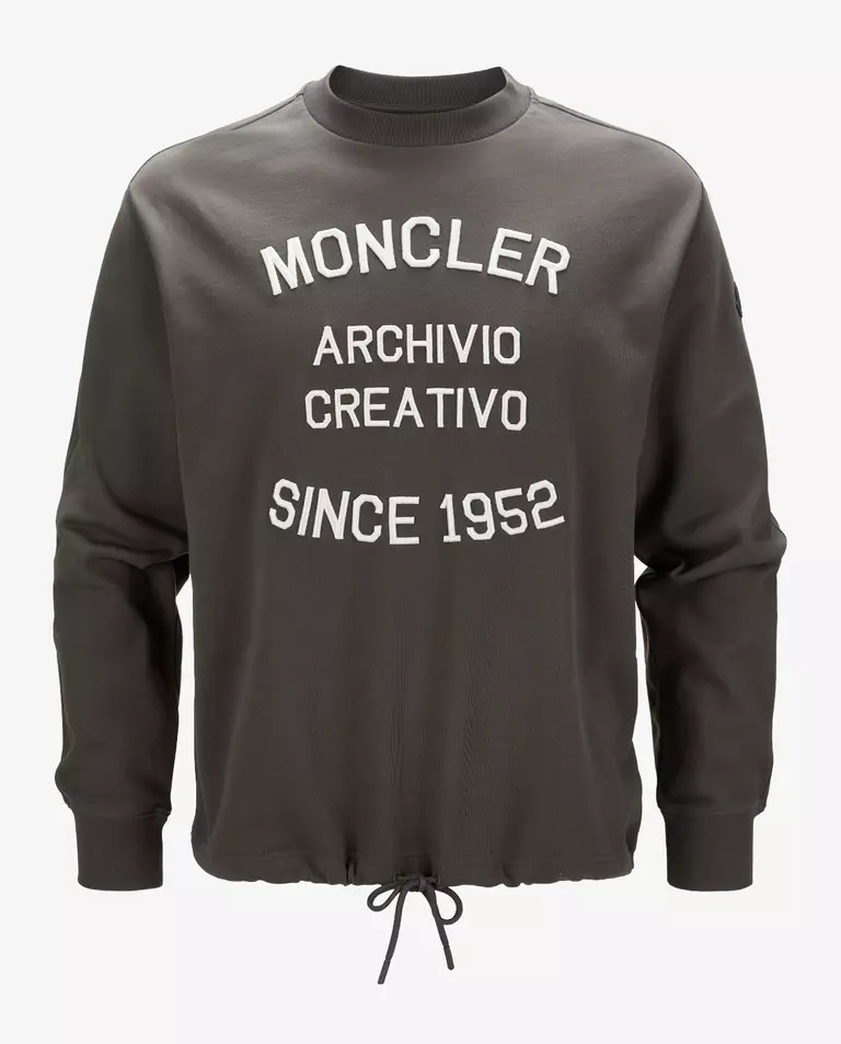 Толстовка MONCLER oversize з вишитим логотипом