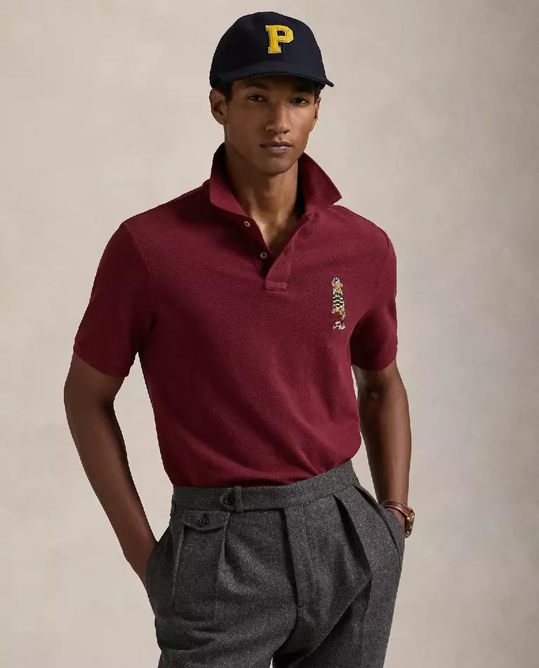 Рубашка-поло RALPH LAUREN Maroon Classic Fit 