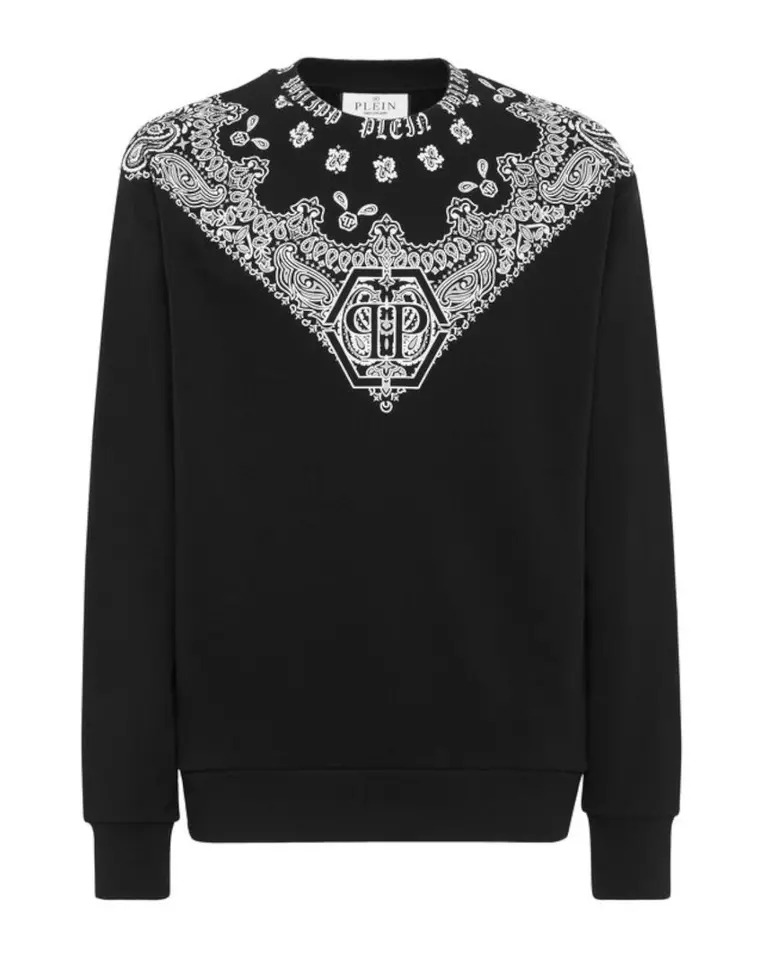 Свитшот PHILIPP PLEIN Black Paisley Bandana