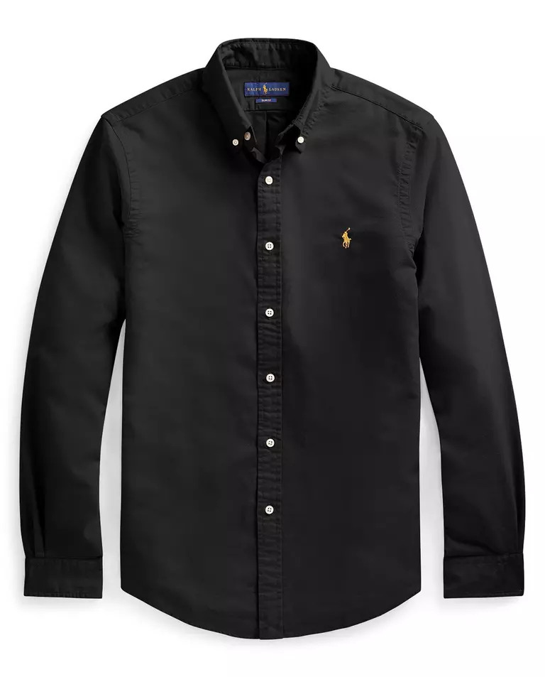 RALPH LAUREN Чорна сорочка Essential Slim Fit