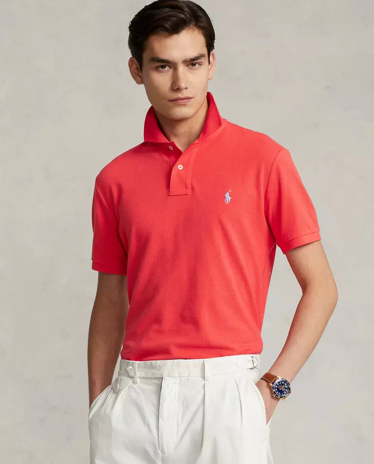 Сорочка-поло RALPH LAUREN Red Custom Slim Fit