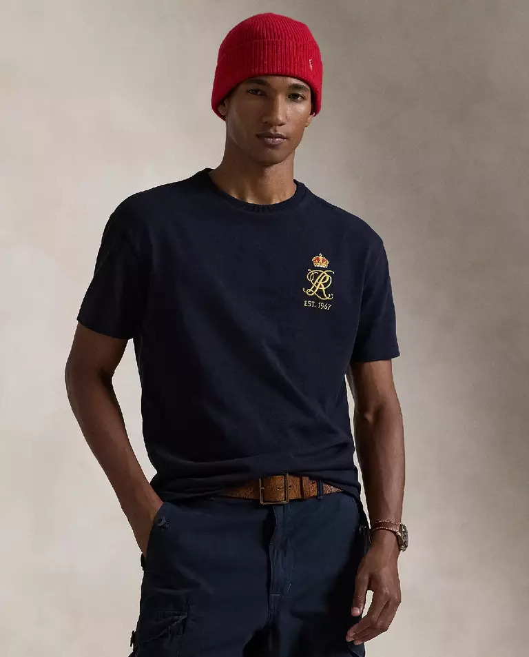 Футболка RALPH LAUREN темно-синя Classic Fit