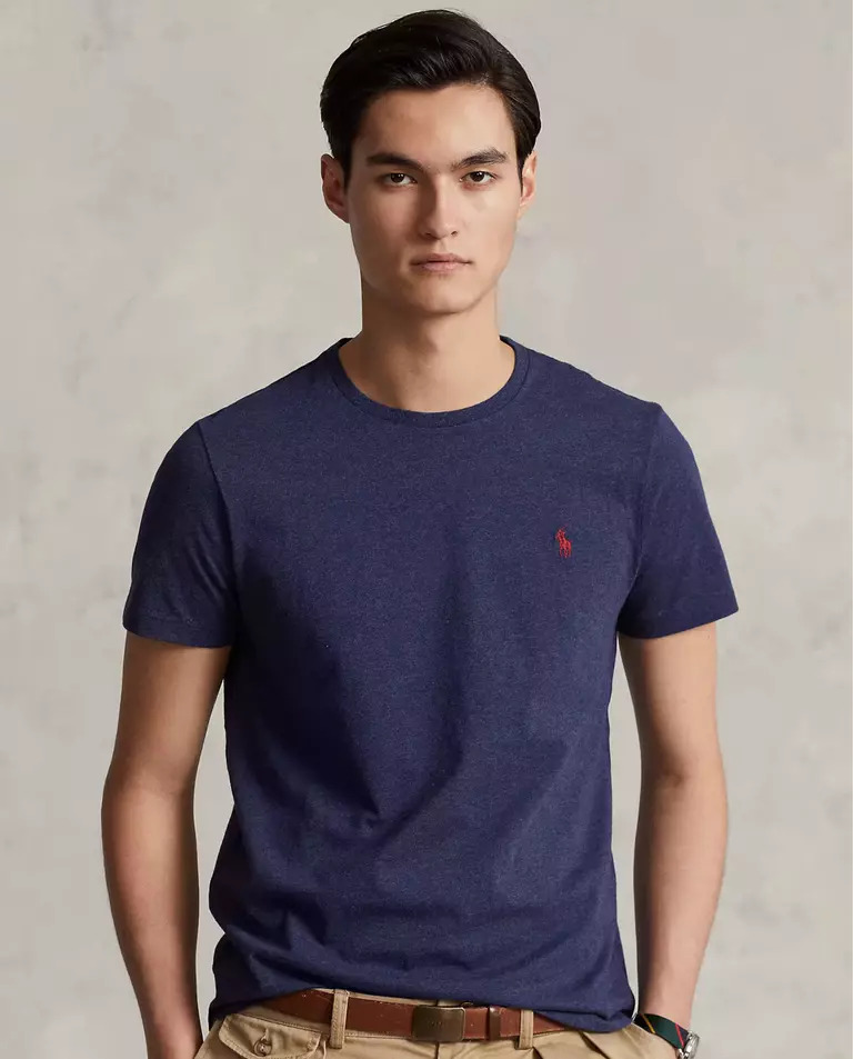 Сорочка з логотипом RALPH LAUREN Navy blue Custom Slim Fit