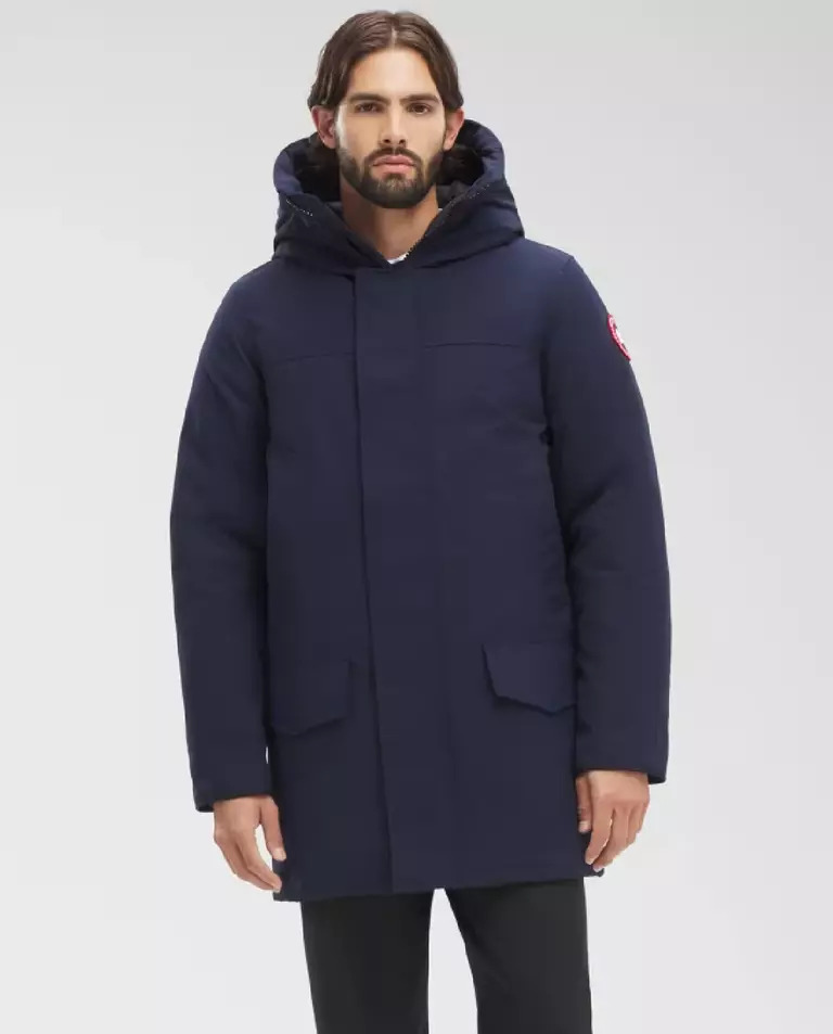 CANADA GOOSE Темно-синя пухова куртка Langford