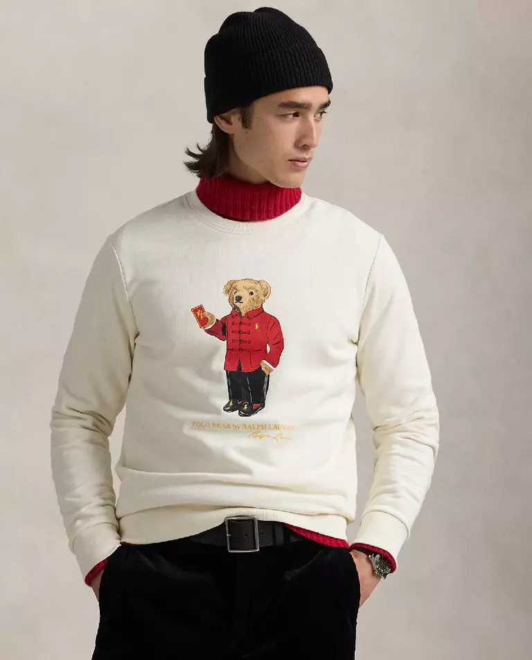 Толстовка RALPH LAUREN Cream New Year Polo Bear