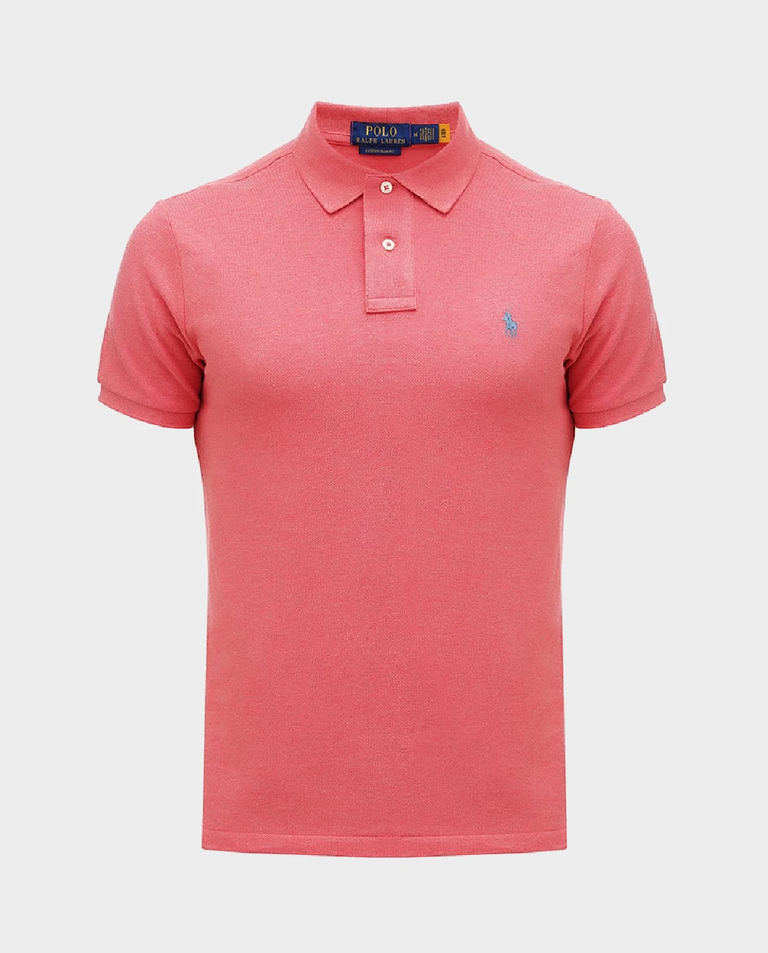 Сорочка-поло RALPH LAUREN Pink Custom Slim Fit