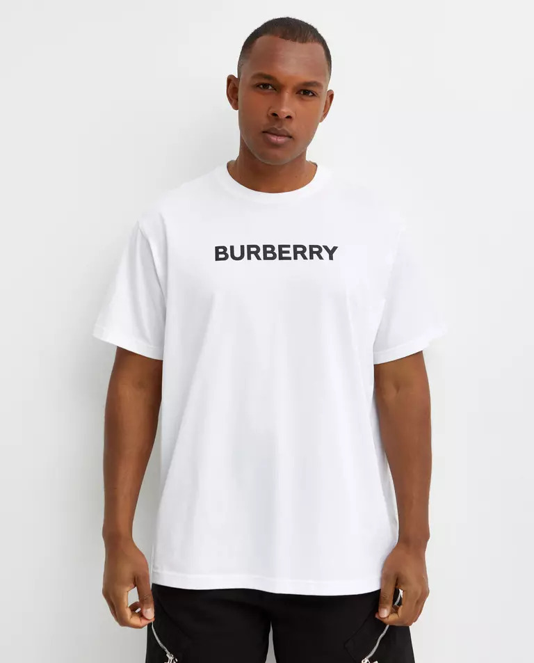 Бавовняна футболка BURBERRY з принтом логотипу