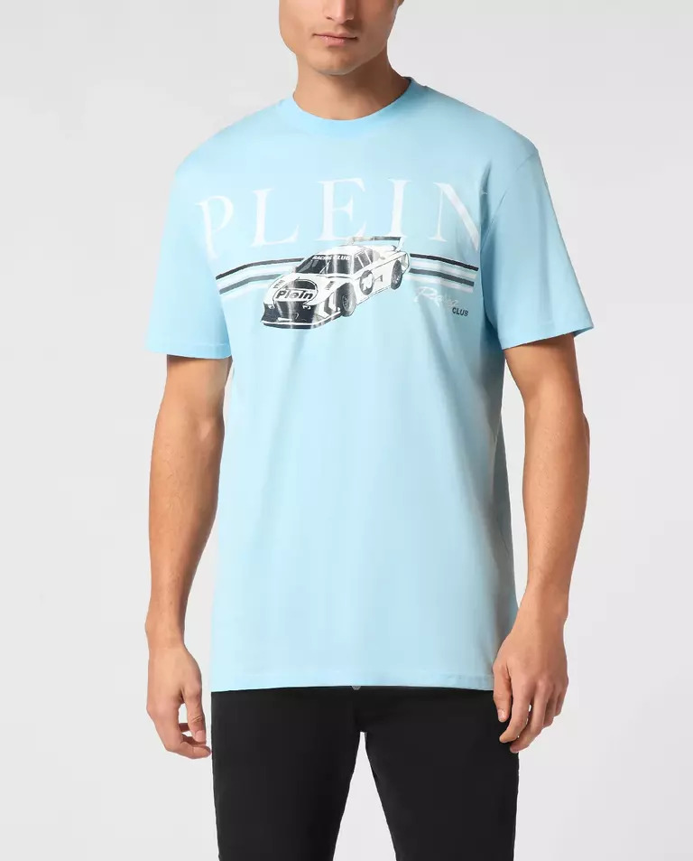 Футболка PHILIPP PLEIN Blue SS Cars Racing