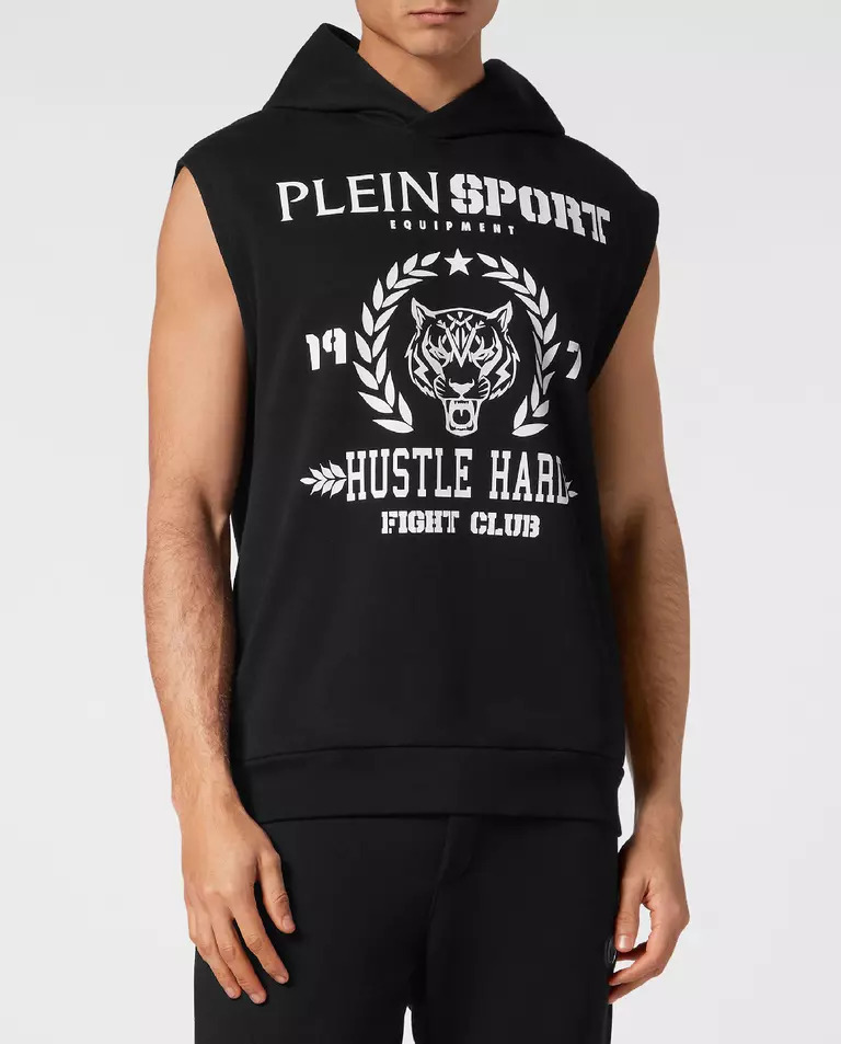 Футболка без рукавів PLEIN SPORT Black Tiger