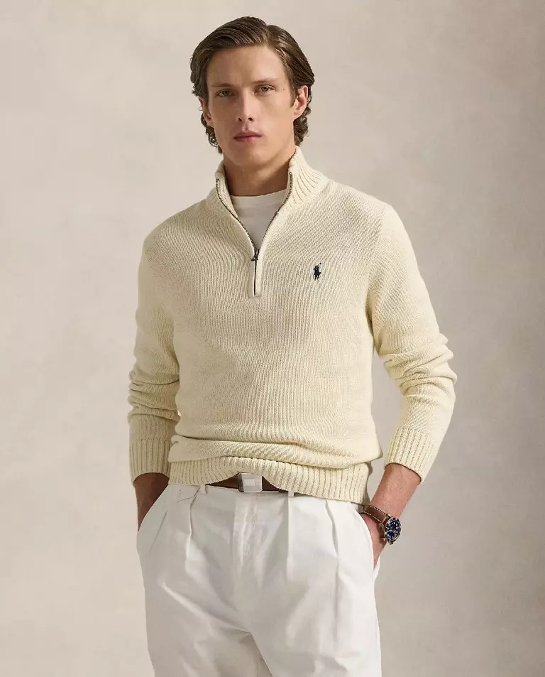 RALPH LAUREN Кремовий светр Regular Fit