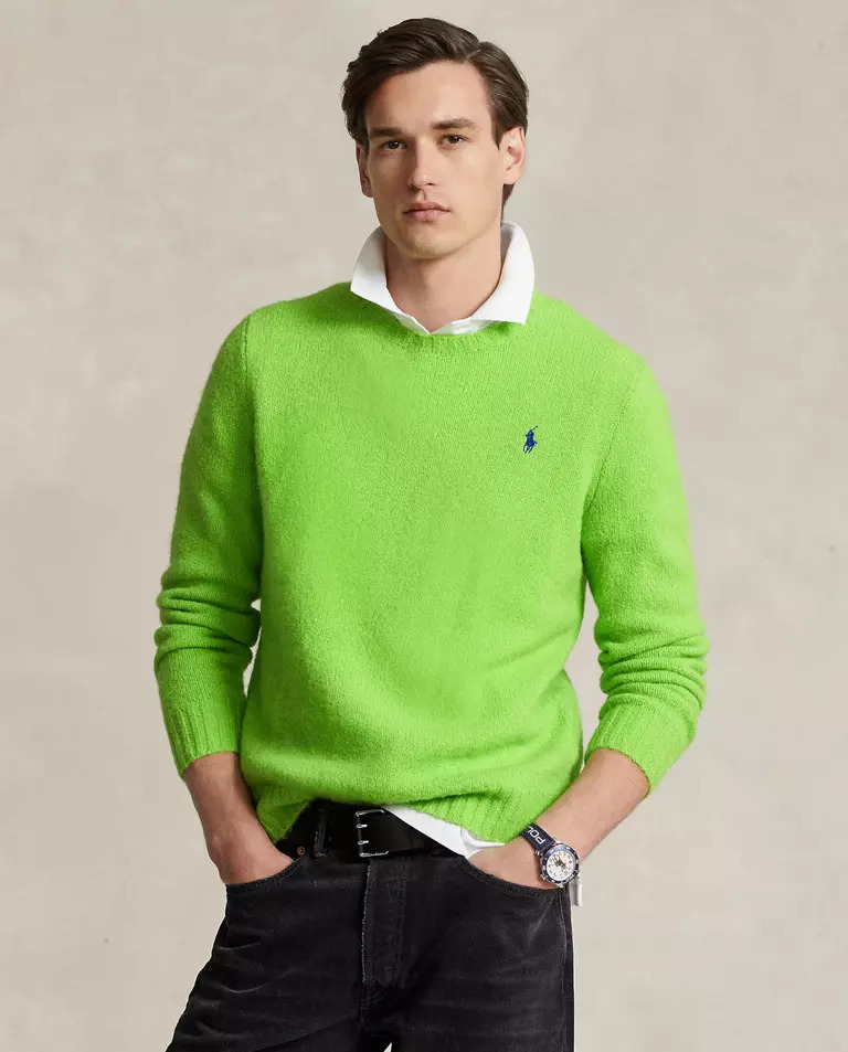 RALPH LAUREN Зелений светр Regular Fit