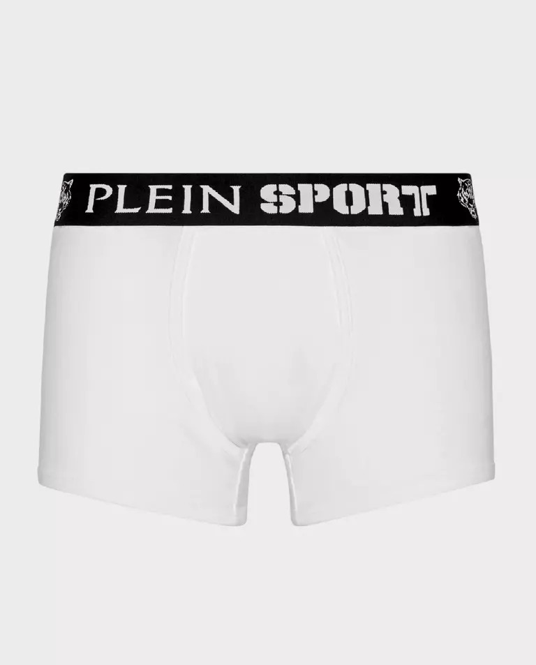 PLEIN SPORT Білі труси-боксери з логотипом