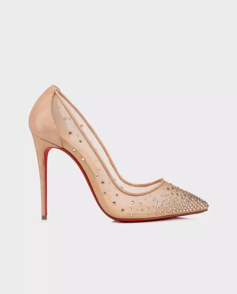 Кришталеві шпильки CHRISTIAN LOUBOUTIN Follies Strass 10 см