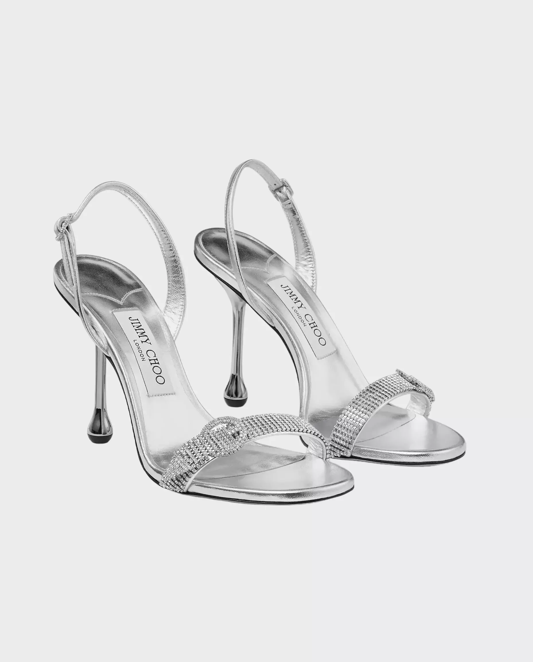 Сандалі на шпильці JIMMY CHOO Silver Tabatha