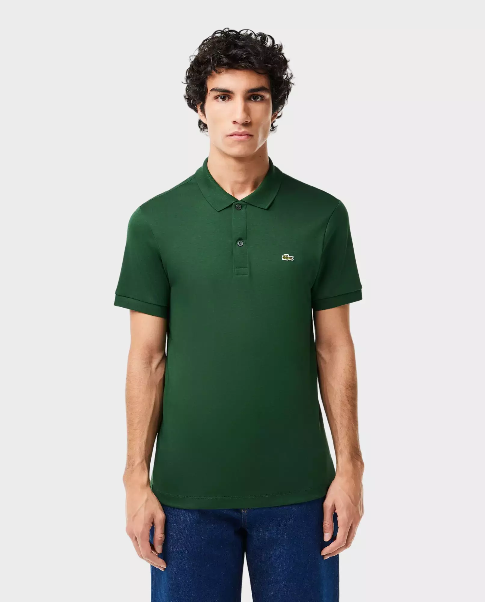 LACOSTE Зелена сорочка-поло Regular fit