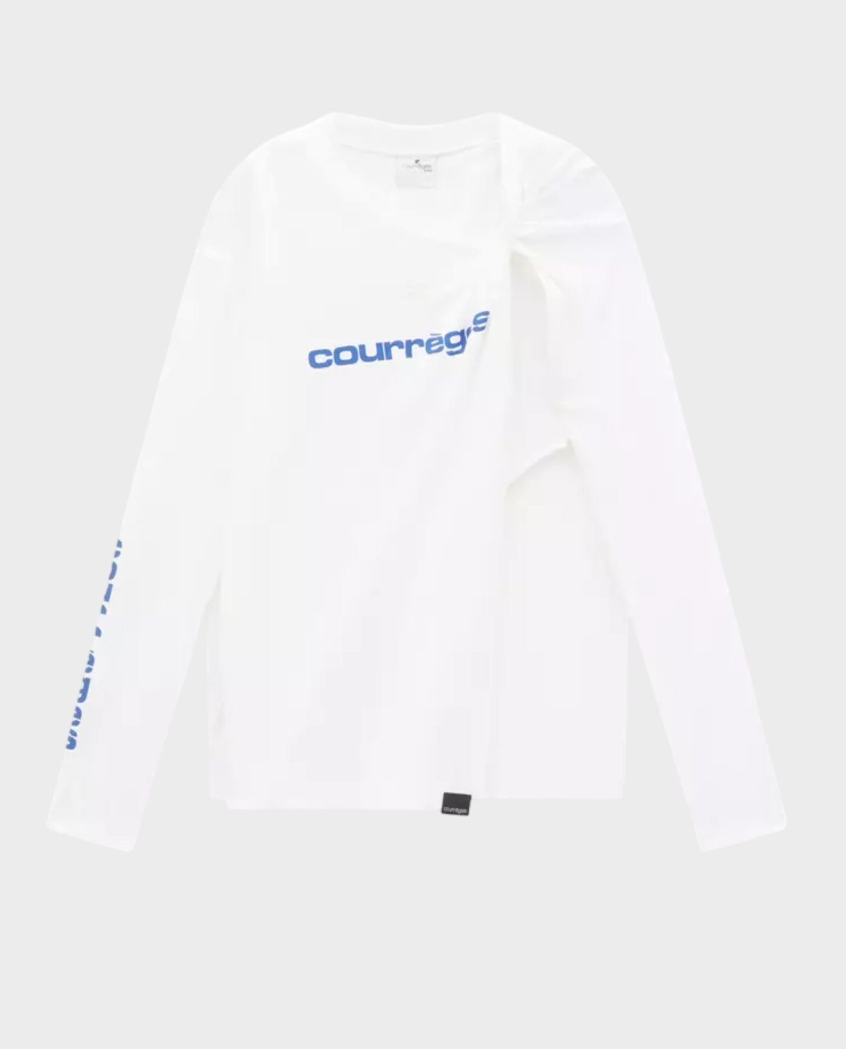 COURREGES Білий боді з вузлом