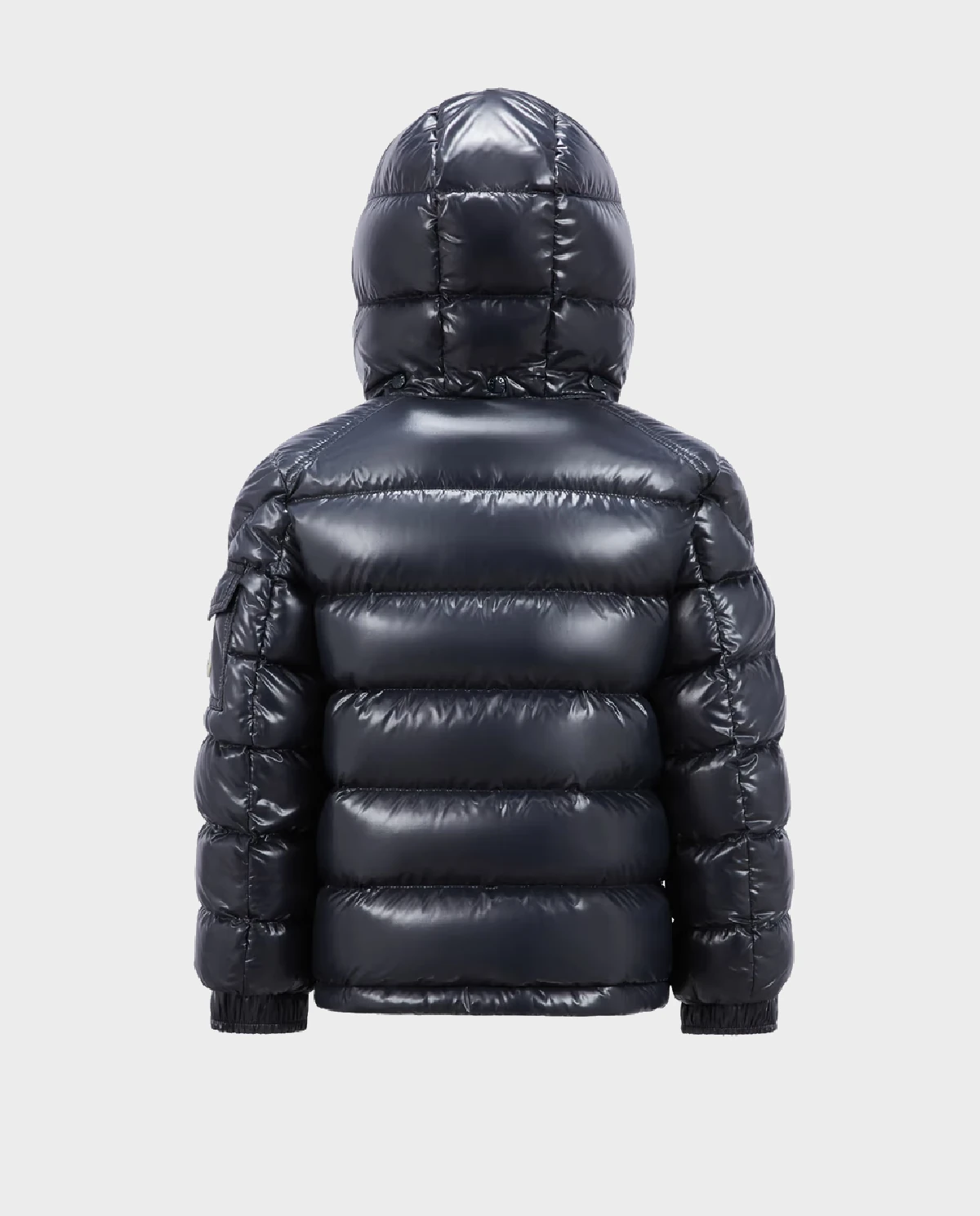 MONCLER KIDS темно-синя пухова куртка Maya