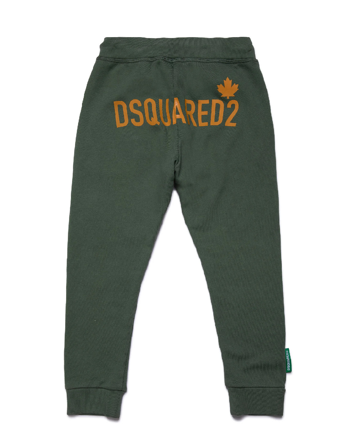 DSQUARED2 KIDS Зелені бавовняні штани з принтом 6-14 років