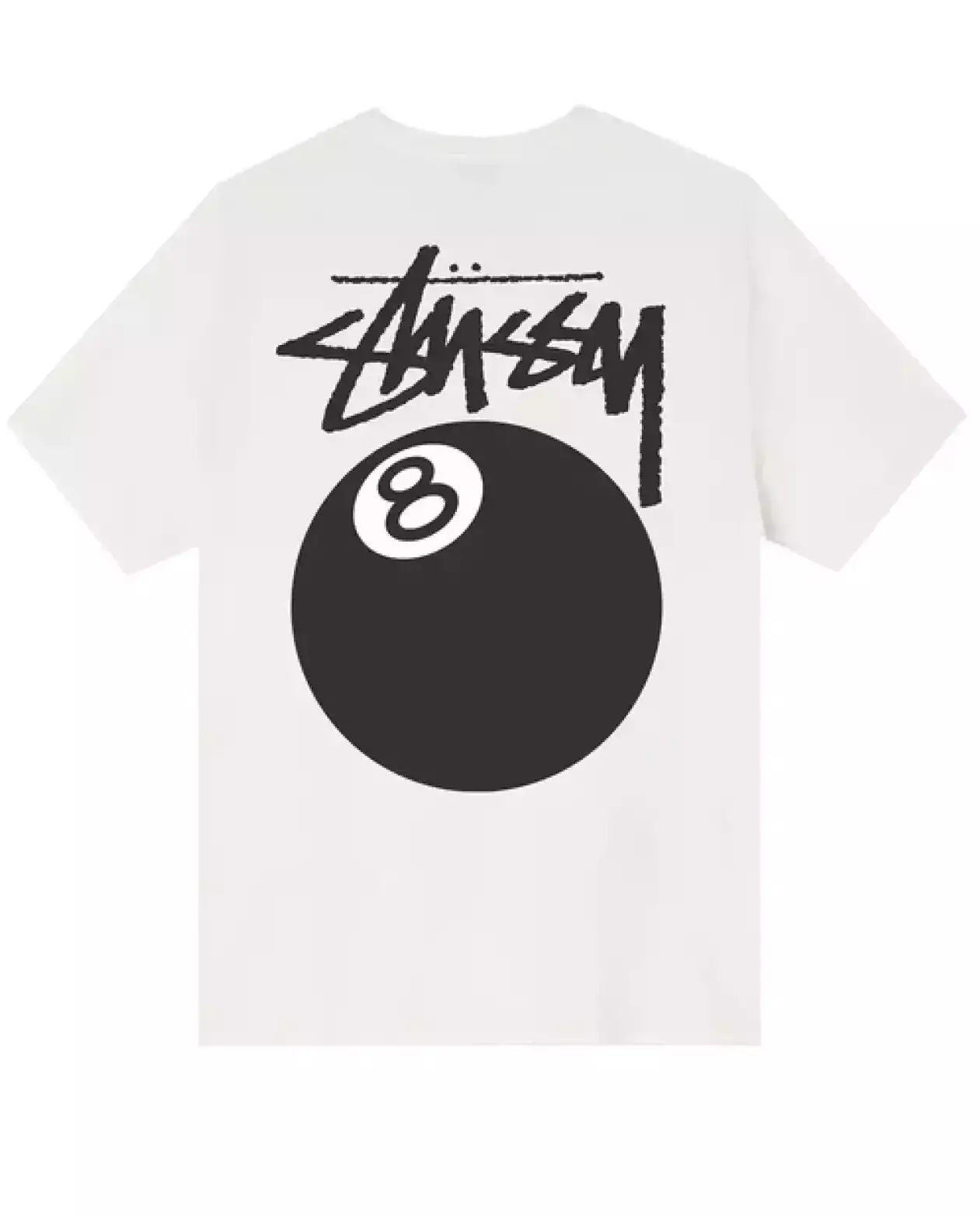 STUSSY Футболка Stussy 8 Ball Pigment Dyed Tee Natural