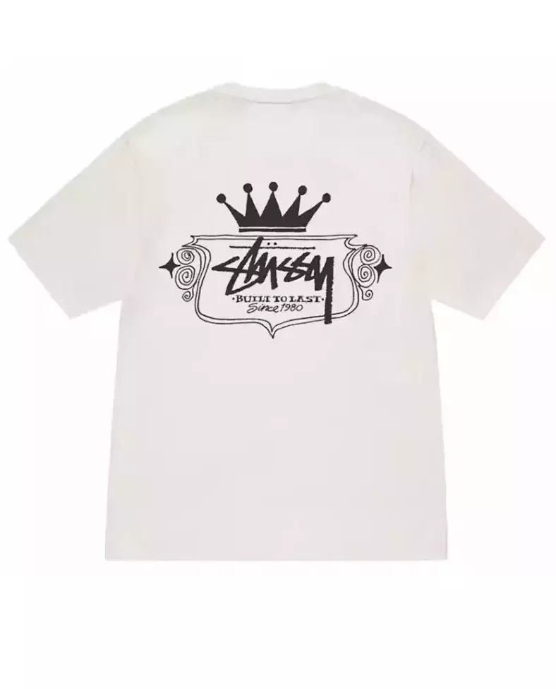 STUSSY Футболка Stussy Built To Last Pigment Dyed Tee Natural 