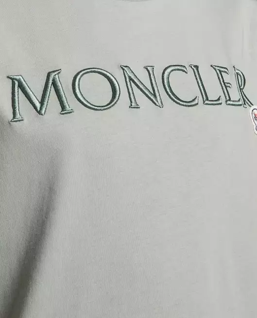 MONCLER Хлопковая футболка с логотипом  