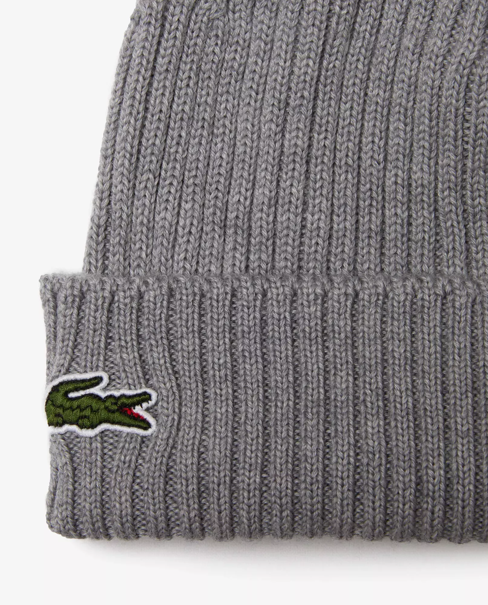 LACOSTE Серая шапка-бини 