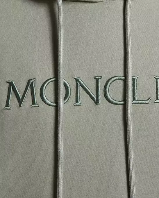 MONCLER Зелена толстовка з логотипом