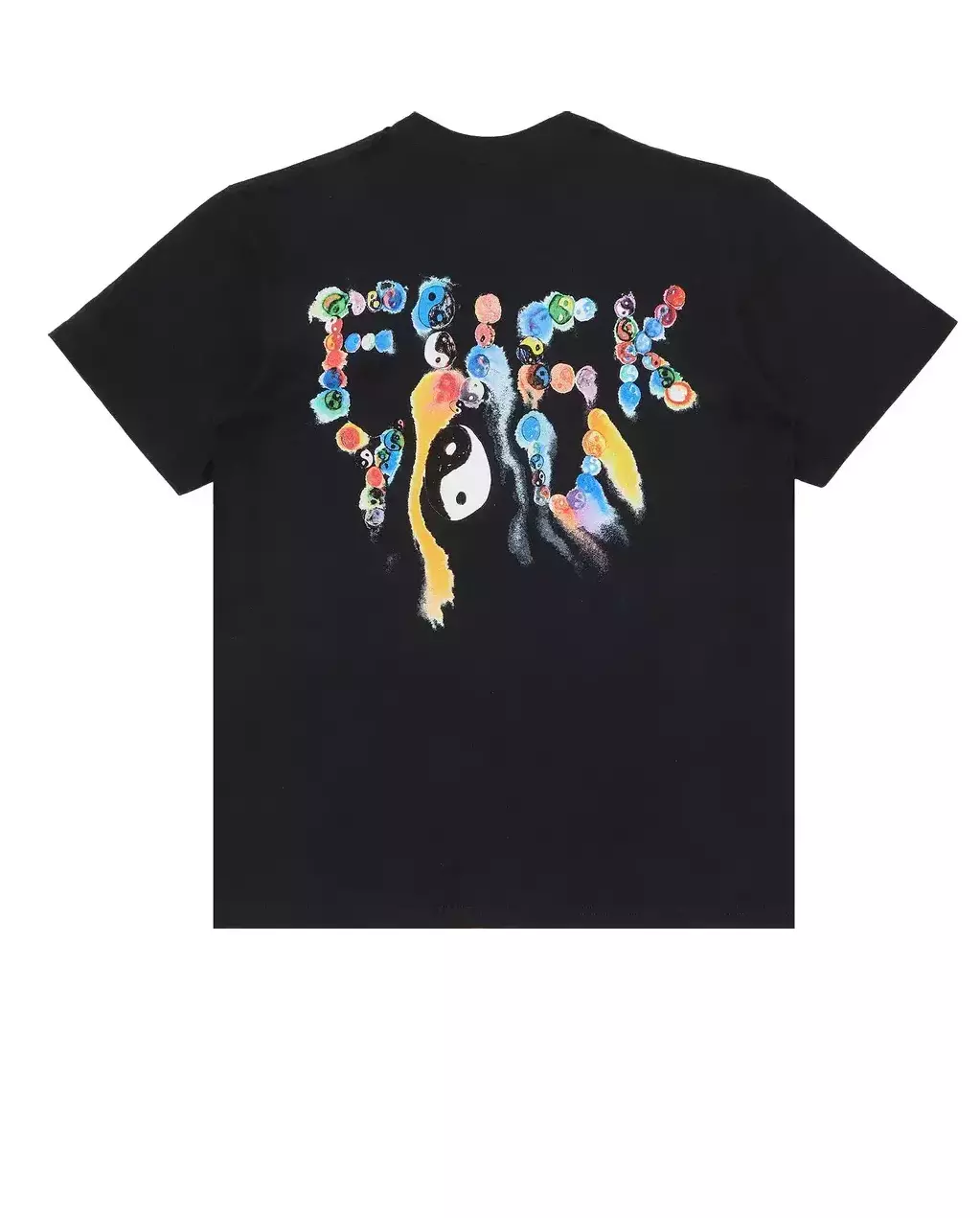 SUPREME Чорна футболка Ying Yang Tee Black